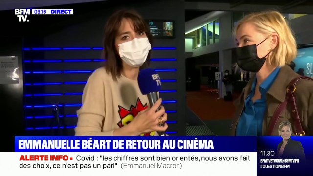 C'est super émouvant : l'actrice Emmanuelle Béart présente ce mercredi son nouveau film lors de la réouverture des salles de cinéma
