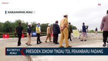 Presiden Jokowi Tinjau Tol Pekanbaru Padang