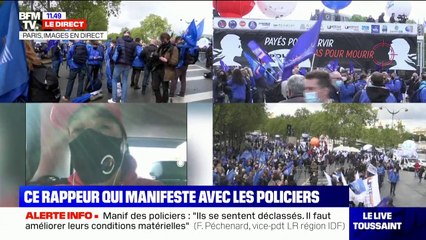 Télécharger la video: Le rappeur niçois Kaotik 747 explique pourquoi il participe au rassemblement des policiers à Paris