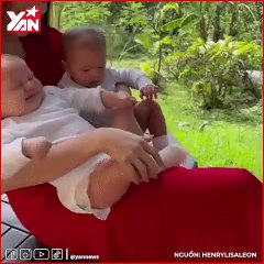 Hai con nhà Hà Hồ với ảnh em ngã chị nâng