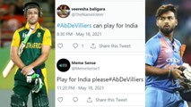 AB de Villiers Retirement : Play For India - Twitter Goes Berserk || Oneindia Telugu
