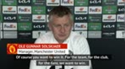 Download Video: Winning a trophy brings everyone together - Solskjaer