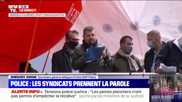 Rassemblement des policiers à Paris: pour Grégory Joron (unité SGP Police), il est hors de question ici de faire le mauvais procès de la justice