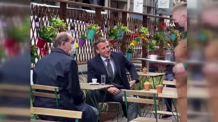 Son dakika gündem: Macron, Fransa Başbakanı Castex ile kafede görüntülendi