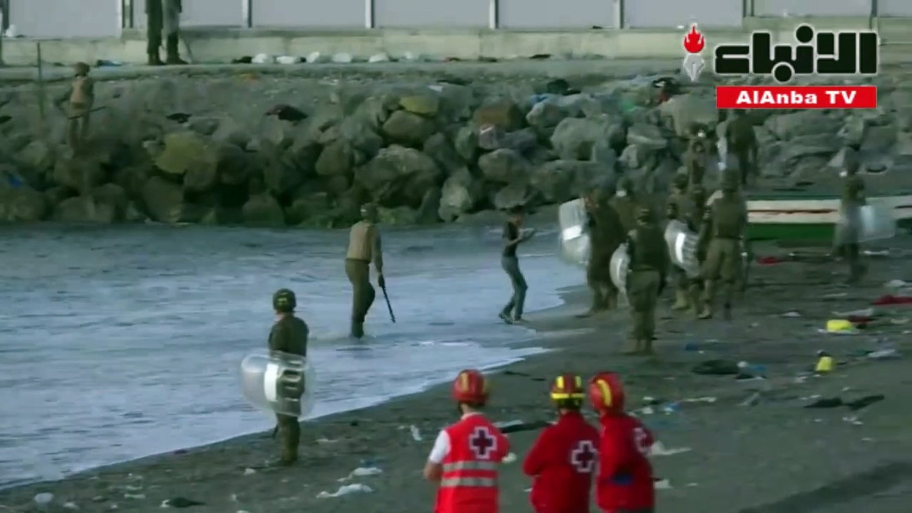 توافد المهاجرين من المغرب على جيب سبتة الاسباني...