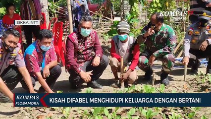 Kisah Seorang Difabel Menghidupi Keluarga Dengan Bertani