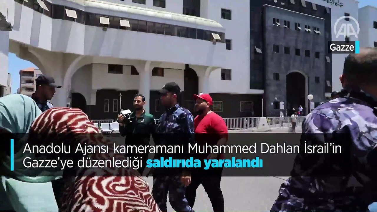 AA kameramanı Muhammed Dahlan İsrail'in Gazze'ye düzenlediği saldırıda yaralandı