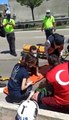 Son dakika haberleri | 19 Mayıs kortejinde yaşanan kazada motosikletli 2 polis yaralandı