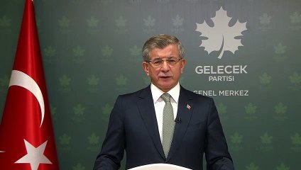 Ahmet Davutoğlu: Artık milletin sabrını iyice zorlayan bu gidişe kökten çözümün vakti gelmiştir, geçmektedir