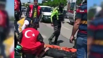 19 Mayıs kortejinde yaşanan kazada motosikletli 2 polis yaralandı