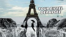 La tour Eiffel rhabillée par le street artiste JR avec une anamorphose