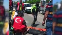 19 Mayıs kortejinde yaşanan kazada motosikletli 2 polis yaralandı