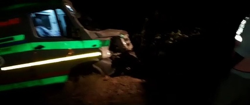 Video: दो हादसों में एक की मौत, तीन घायल, लाठी के पास पलटी एम्बुलेंस