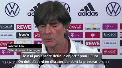 Euro 2020 - Löw : "Pas favoris, contrairement à la France"