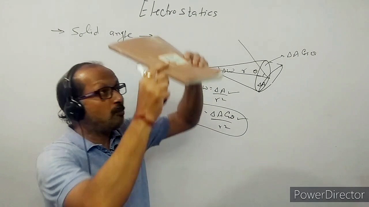 XII- 1.6 :- Area vector, Solid angle & Electric Flux.( 2021 ), By- A. Prakash.