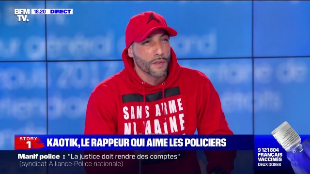 Le rappeur Kaotik 747 appelle à soutenir la police: Je pense que toute la classe politique devait être aux côtés de nos policiers