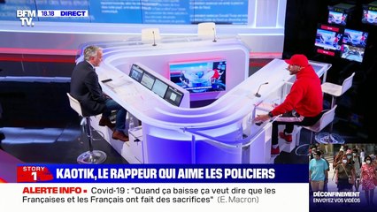 Story 4 : Le rappeur Kaotik 747 explique pourquoi il a participé au rassemblement des policiers - 19/05