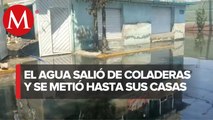En Chalco, al menos 200 casas resultaron afectadas por inundaciones