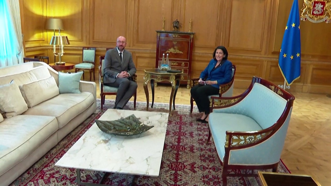 Charles Michel y Salomé Zurabishvili confirman un futuro europeo para Georgia a través de Euronews