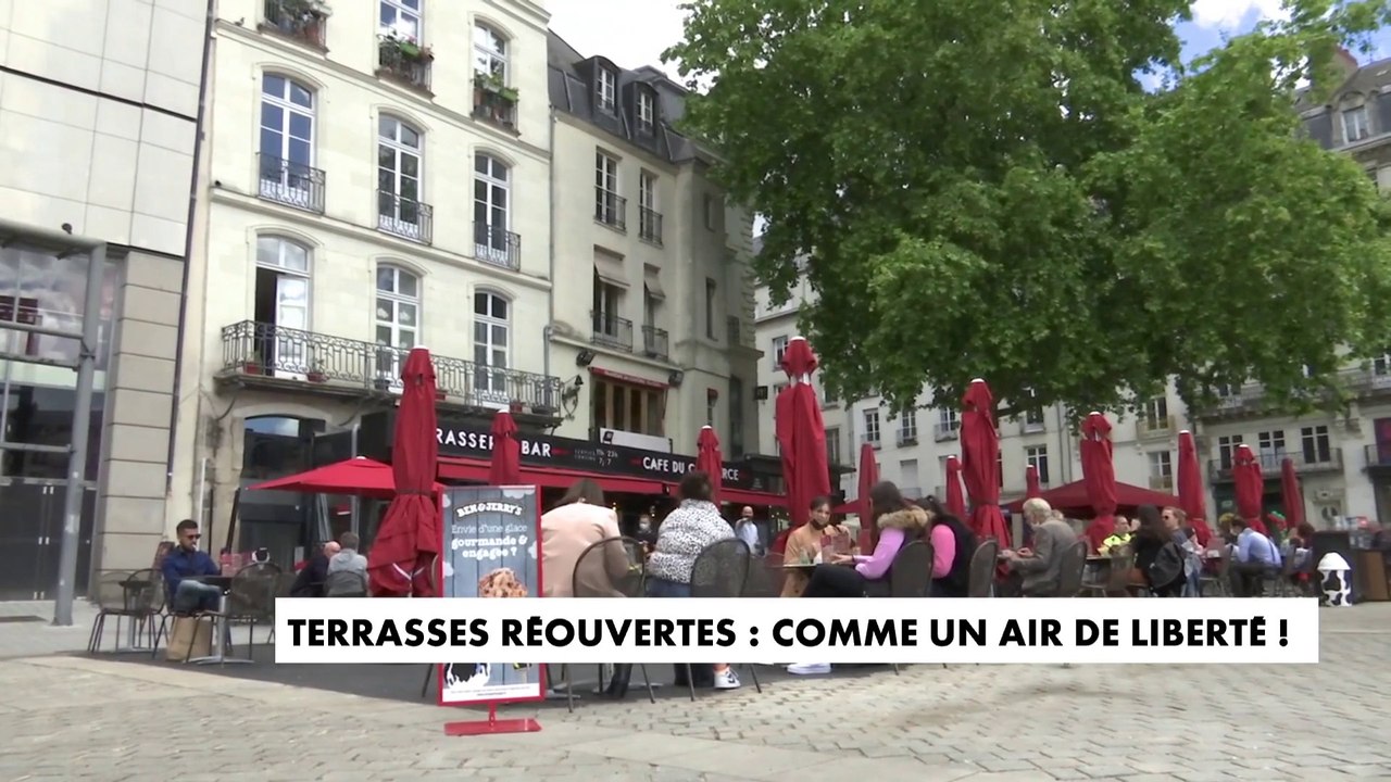 La réouverture des terrasses accueillie avec joie par les clients