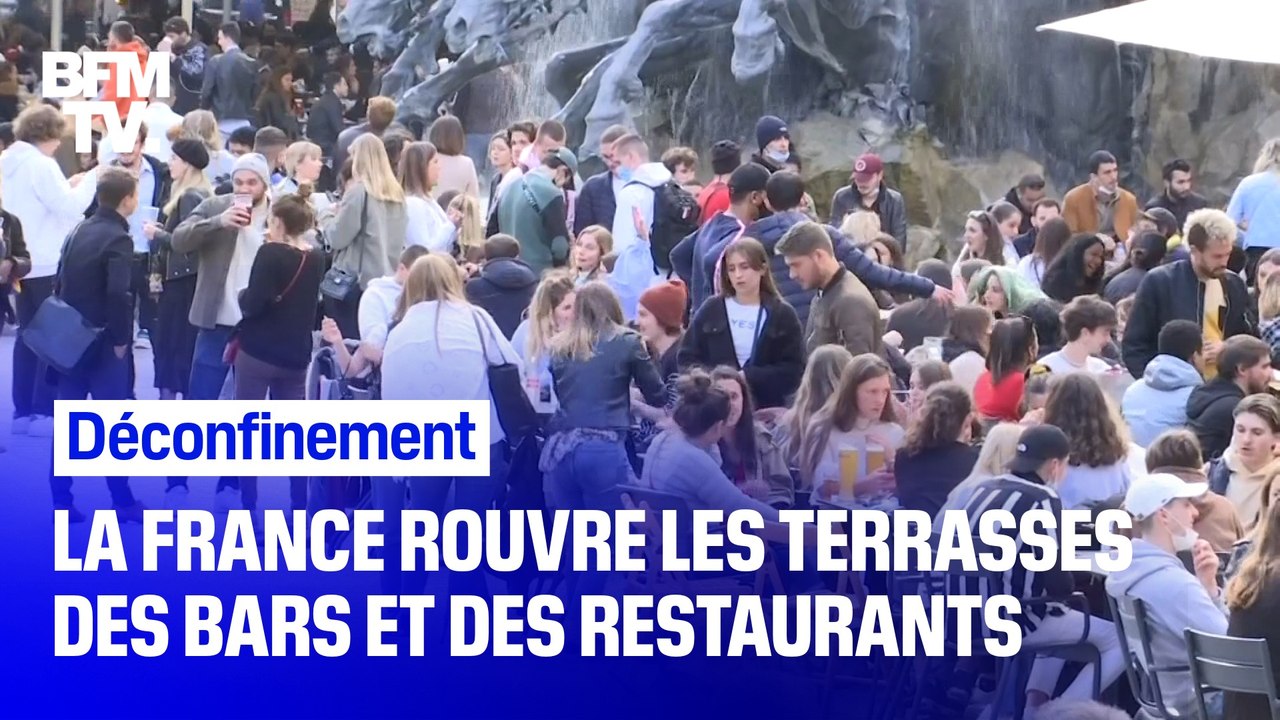 Les bars et les restaurants rouvrent leurs terrasses partout en France