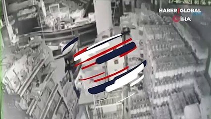 Almanya'da Türklere ait süpermarketin kundaklanması kamerada