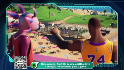 Dois pontos- Fortnite se une à NBA e leva a emoção do basquete para o game