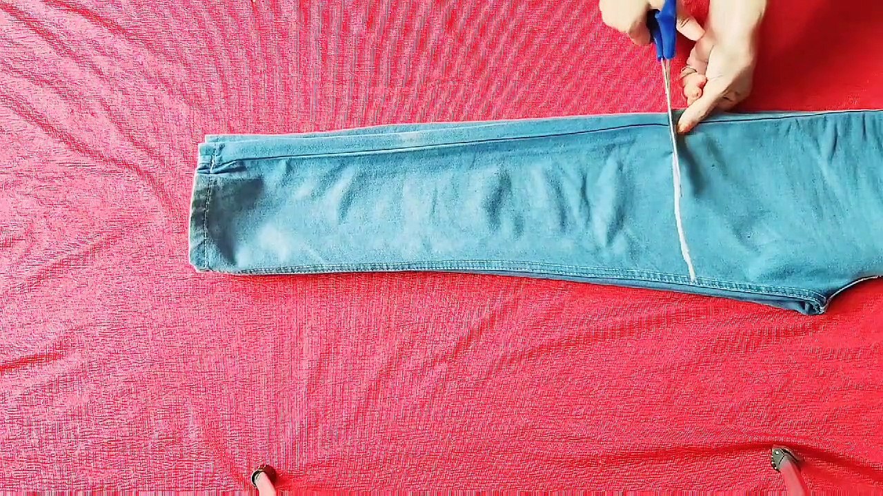 Diy : Convert/Reuse Old Jeans Into Baby Denim Dress || Easy Cutting ||