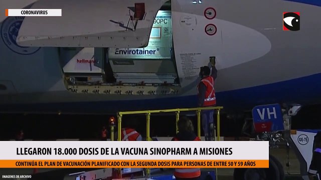 Llegaron 18.000 dosis de la vacuna Sinopharm a Misiones