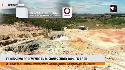Según un informe, el consumo de cemento en Misiones subió 101% en abril