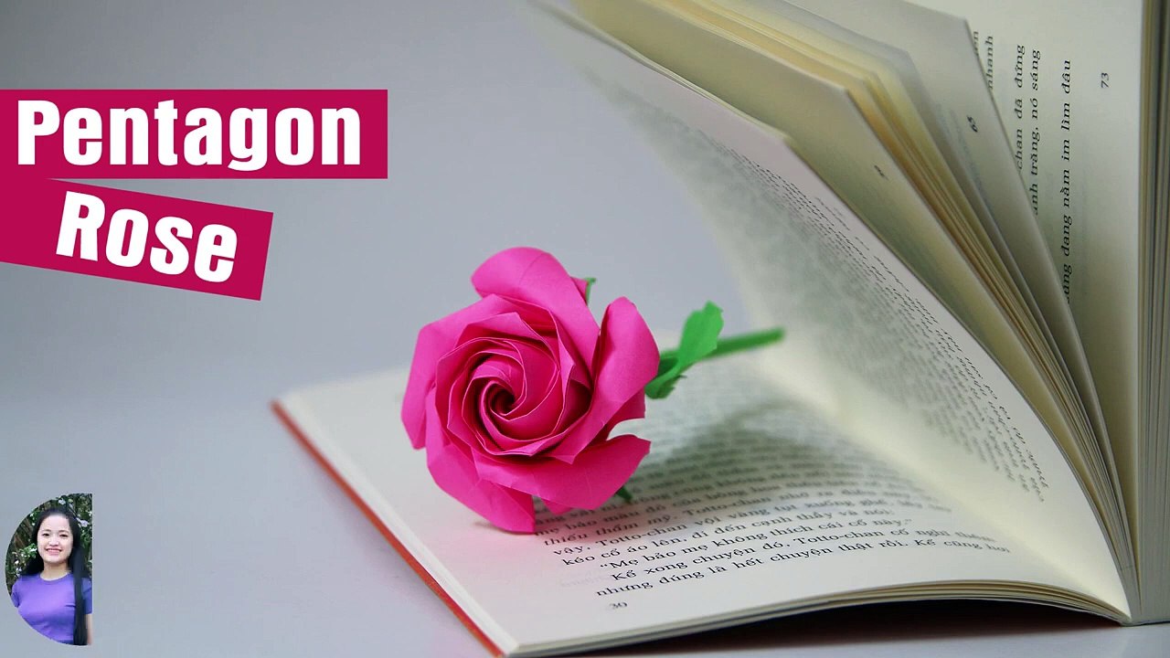  Origami Rose  - Pentagon Rose • Hoa Hồng •  Pentagone Rose (Naomiki Sato)