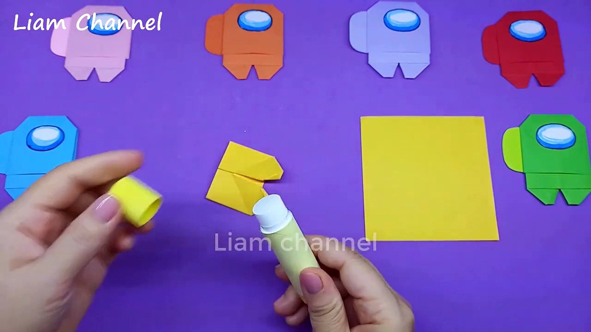 ⁣Origami Among Us Step By Step | How To Craft Among Us | Liam Channel