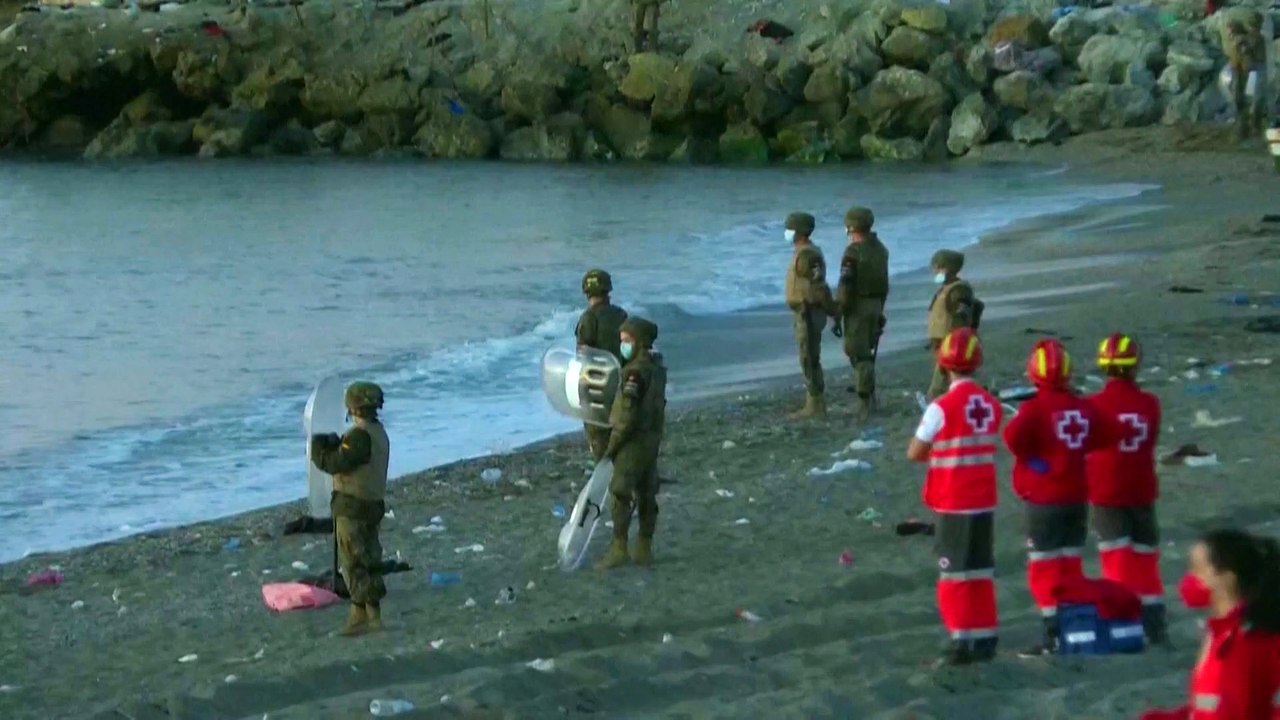 Ceuta: Viele Kinder unter den Ankömmlingen