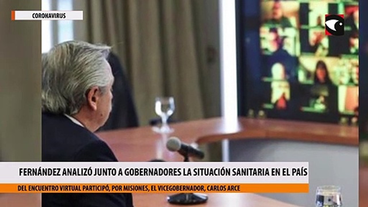 El presidente Alberto Fernández analizó junto a gobernadores la situación sanitaria por el coronavirus en el país