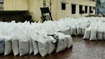 100 of tonnes of wheat soaked in rain in Dadri