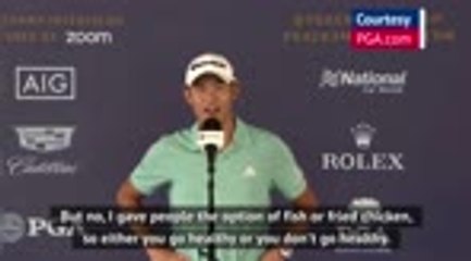 Morikawa reveals inspiration behind Champions Dinner menu