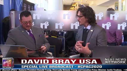 Rock Star David Bray At Cpac 2020 With Next News Network'S Gary Franchi