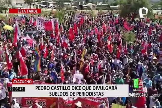 Ayacucho: dos heridos tras despistarse camioneta de comitiva de Pedro Castillo