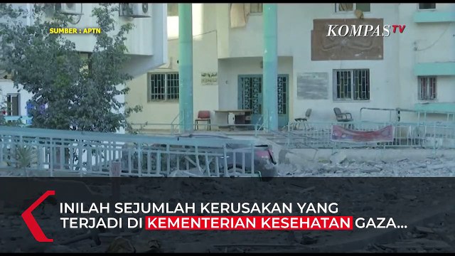 Potret Lab Covid-19 Satu-Satunya di Gaza Hancur Diserang Israel