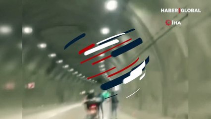 Gençler tünelde böyle tehlike saçtı