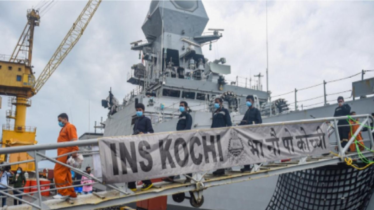 Tauktae:  Navy ships on rescue op to save lives on barges