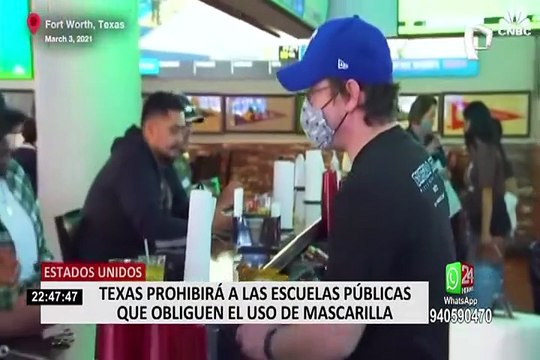 Texas prohibirá uso obligatorio de mascarillas en escuelas y edificios públicos