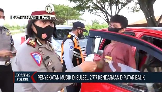 Penyekatan Mudik Di Sulsel, 2.717 Kendaraan Diputar Balik