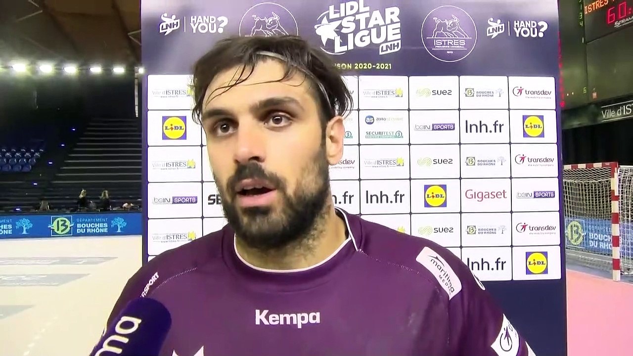 Le pivot d'Istres Provence Handball Andréa Parisini de retour de blessure