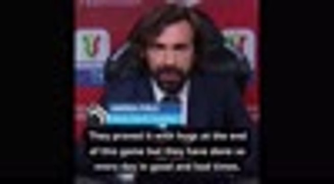 Pirlo insists Juve players are on his side after Coppa Italia success