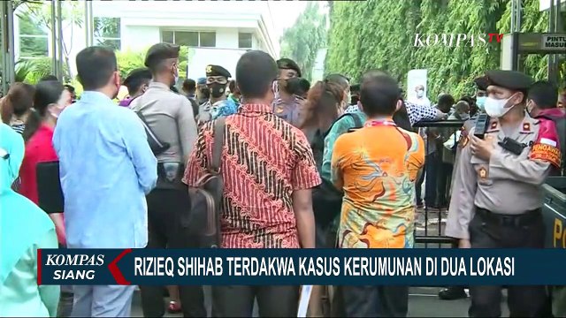 Rizieq Shihab Jalani Kasus Kerumunan di Petamburan dan Megamendung