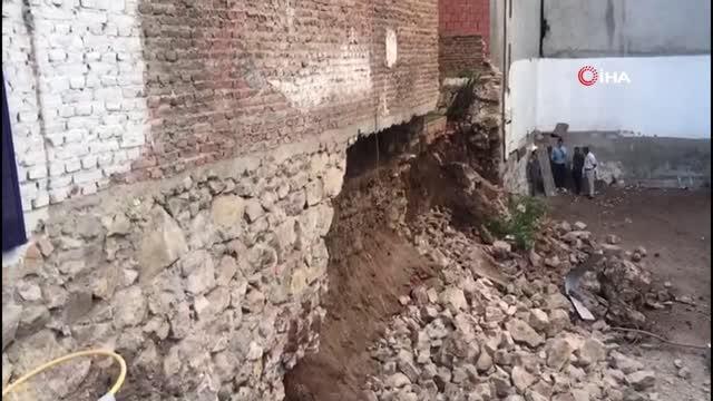 İnşaat sırasındaki toprak kayması korkuttu