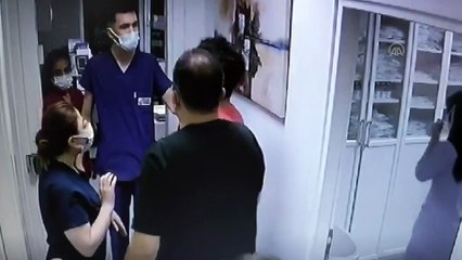 KOCAELİ - Sağlık çalışanına darp anı güvenlik kamerasına yansıdı