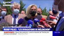 Manifestation des policiers: Marine Le Pen (RN) évoque 