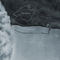 Antarktika'da 4 bin 320 kilometrekarelik buz kütlesi koptu